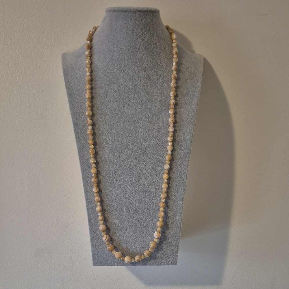 Mother of Pearl 17" Necklace,6 1/2" Braclet